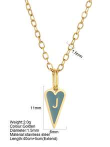 1pc Fashion Personalized 26 Initial Letter Pendant Necklace, Versatile Design Suitable For Christmas Wear & Gift - Gold - View 35