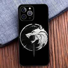 Funda para teléfono The W-Witcher Wiedzmin compatible con  16,15,14,13,12,11,Pro,X,XS,Max,XR,Plus,Mini, cubierta suave negra, funda compatible con  17 pro max, funda  17 pro, funda  17, funda  16 pro max - z4 - Ver 9