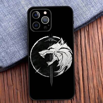 Funda de teléfono The W-Witcher Wiedzmin para iPhone 16,15,14,13,12,11,Pro,X,XS,Max,XR,Plus,Mini, cubierta suave negra