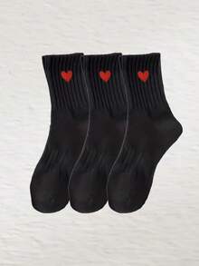 20/15/10/5/3/1 par de calcetines largos reforzados en la cintura que absorben la humedad y el sudor, calcetines blancos con forma de corazón, calcetines negros, calcetines hasta el muslo, calcetines largos, calcetines de mujer, calcetines largos, calcetines suaves de mujer, calcetines largos normales de mujer y calcetines de longitud media diarios