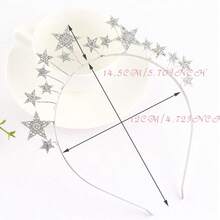 Halo Crown Stars Rhinestone Crown Headbands Goddess Headpiece Crystal Halo Headbands