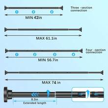 Curtain Window Rods - Silver - View 8