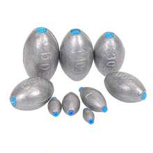 蛋形铅坠钓鱼铅坠套装鲈鱼铅坠渔具海水抛投钓鱼铅坠套装椭圆形淡水