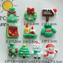 10pcs/30pcs/50pcs Pieces Of Mixed Resin Christmas Decorations, Suitable For Christmas Trees And Santa Claus, With Various Styles. They Are Suitable For Christmas And People Over 14 - Multicolor - View 7