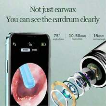 Ear Wax Removal, Ear Cleaner With Camera And Light, Ear Wax Removal Kit With9 Pcs Set, Ear Wax Removal Tool Camera With 1080P, Ear Cleaning Kit With 6 Spoons, Ear Camera For IOS & Android - Black - View 6