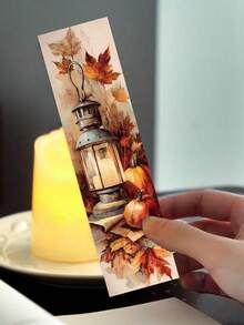 30 Stücke Herbst Lesezeichen Tagebuch Notizbuch Buch Seiten Markierungs Karten DIY Dekoration Bürobedarf Papier Karten Hochwertige Nachrichten Markierung Kreative Geschenk Dekoration