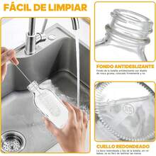 24 botellas de botellas de vidrio pequeñas,frascos de vidrio con tapa pequeños,60 ml botellas mini de bebidas alcohol,mini botellas - 1 - Ver 2