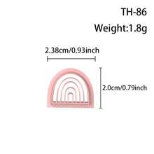 Bộ dụng cụ cắt đất sét polymer Mini Line Series hình học, khuôn cắt đất sét làm hoa tai trang sức DIY thủ công, bộ dụng cụ đất sét mềm cho người làm trang sức và thủ công - Quà tặng hoàn hảo cho những người đam mê DIY - Đường nét hình học nhỏ - Xem 19