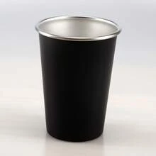 6 أكواب من الفولاذ المقاوم للصدأ 304 سعة 350 مل/12 أونصة ملونة، طقم 6 أكواب بينت، أكواب معدنية قابلة للتكديس، مناسبة للسفر والتخييم والأنشطة الخارجية (3 ألوان، 2 من كل لون) - متعدد الألوان - مشاهدة 3