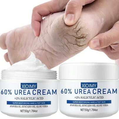 Xioimy XIOIMY 60% Urea Foot Cream, Suitable For Cracked Heels, Ankles, Calluses, Keratinized Skin, Dead Skin, Nail Softener, Skin Barrier Repair