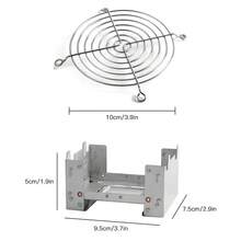 便携式露营酒精炉燃烧器固体酒精燃料折叠炉户外迷你烈酒烹饪野餐烧烤蜡炉，便携式酒精炉户外超轻炉露营徒步背包旅行