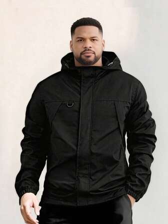New Plus Size Men's Outdoor Casual Long Sleeve Jacket