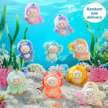 Miniso Juanjuan Sheep Ocean Adventure Series Vinyl-Plush Blind Box, Adorable Juanjuan Sheep Transformed Into Marine Creatures, Combination Of Plush And Vinyl Material, Delicate Touch, Diverse Designs With Random Delivery(1 PC Random Delivery) - Multicolor - View 1