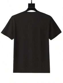 % Cotton Fashion-Shirts Retro Style Size With Rotary Telephone Pattern, Casual And Comfortable, Suitable Daily Use, Very Suitable As A Birthday Family And Friends. 220g Loose And Comfortable - 黑色 - 查看 2