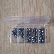 蛋形铅坠钓鱼铅坠套装鲈鱼铅坠渔具海水抛投钓鱼铅坠套装椭圆形淡水