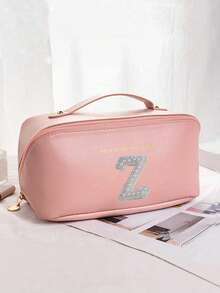 1pc Waterproof PU Leather Makeup Bag, Transparent Toiletry Bag, Large Capacity Travel & Swimming Bag, Dry & Wet Separation Cosmetic Organizer Bag, Portable Waterproof Toiletry Bag, Travel & Swimming Bag, Bathing & Fitness Organizer Bag, Transparent Waterproof Beach Bag, Oval Cylindrical Beach Tote, Transparent Beach Bag, Shoulder Bag, Swimming Bag, Bathing Organizer Bag - Multicolor - View 92