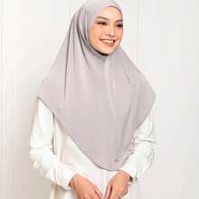 Pañuelo instantáneo musulmán para mujeres, cubierta completa del cuello, turbante de color sólido, fácil de usar, hijab de algodón y cáñamo, hijab interior - 4 - Ver 7