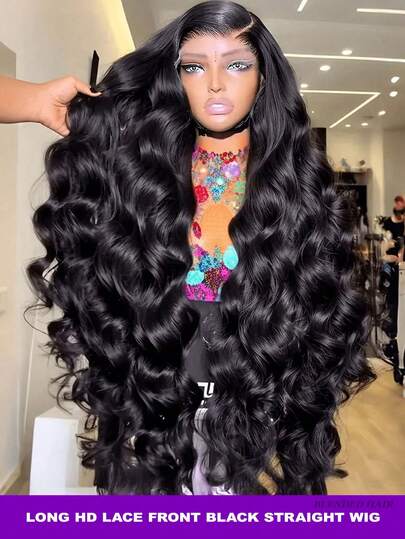 200% Density Honey Blonde #1B Wavy Curly Lace Front Wig 13x4 HD Transparent Lace Wigs Colored Wigs Wavy Curly Glueless Wigs Pre-Plucked With Baby Hair And Natural Hairline, Brazilian Virgin Hair, For Women