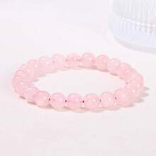 1pc 6/8/10mm Natural Stone Beaded Bracelet, Bohemian Style Tiger Eye/Amethyst/Agate Healing Stone Bracelet, Layerable Colorful Handmade Jewelry For Women - Multicolor - View 161