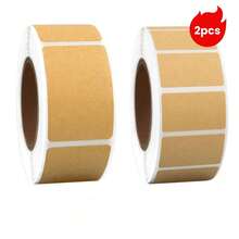 Kraft Paper Sealing Label Stickers Roll, Self-Adhesive, Writable, Suitable For Packaging & Labeling