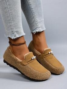 STEPREACH Women's Autumn/Winter New Breathable Comfortable Warm Casual Ankle Boots,Fur Boots - Khaki - View 3