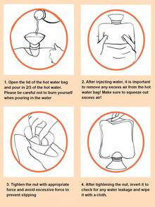 Bolsa de agua caliente suave y cómoda para el invierno, compresa caliente para niñas, calentador de vientre, bolsa de agua caliente, tamaño pequeño, para llenar con agua, bolsa de mano caliente, para llenar con agua, bolsa de mano caliente, regalos de Navidad, calentadores de manos, regalos para hombres, rellenos de calcetines, calentadores de manos recargables