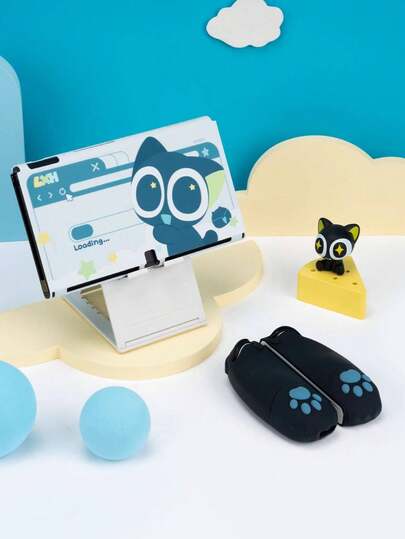 GeekShare Funda protectora HEI adecuada para Nintendo Switch/Switch OLED (material de PC duro y material de silicona suave)