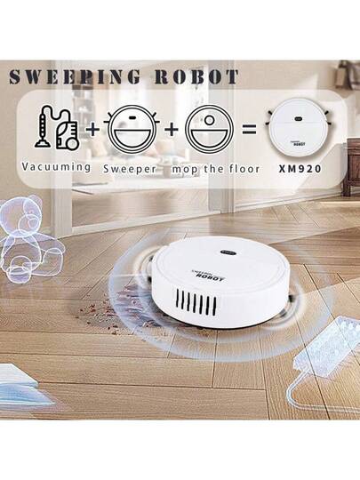Robot Stofzuiger Cleaner, One Touch Start, Slim Mop, Cleaning Debris, Pet Hair, Hard Floors (Battery Operated) view 2