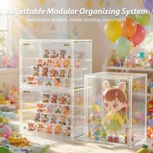 Senmeo Clear Acrylic Display Case (Dustproof Storage), Transparent Box For Figurines/Models/Collectibles - 透明色 - 查看 8