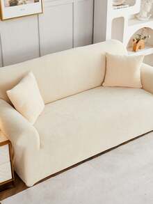 1 husă de canapea groasă din chenilă, protector de canapea de lux la modă, husă de canapea decorativă antiderapantă, antipraf și antizgârieturi, potrivită pentru toate anotimpurile, dormitor, sufragerie, studiu, birou