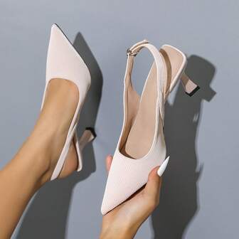 女式轻便舒适百搭尖头细高跟鞋