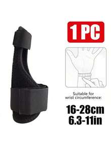 1 Pc-Adjust-To-Fit Thumb Stabilizer With 1 Splint &1 Spring, Wrist Brace, Thumb Splint, Thumb Brace For Men And Women, Suitable For Daily Work And Life, Fits Right Or Left, Black/ Grey - Multicolor - View 12