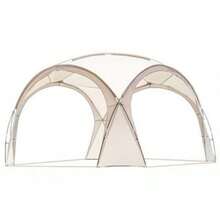 1pc Upgraded 8-Person Camping Tent With 4 Doors - Large Outdoor Shelter, Mosquito-Proof, Lightweight And Portable Tent For Camping, Road Trips, Backyard, Beach, Gatherings - Brown Mesh Tent, Camping Tent, Beach Shade, Multi-Door Shelter