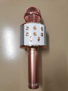 麦克风音响一体式话筒家用唱歌K歌无线蓝牙可插TF卡USB播放音乐户外派对家庭聚会麦克风麦无线话筒 - 彩色 - 查看 12