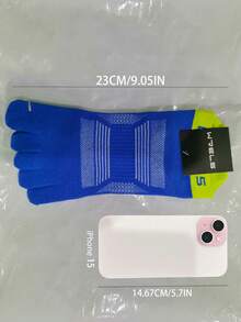 1双/3双装 WRELS 男女通用分趾袜，五趾设计。网眼材质，吸湿透气。符合人体工学的后跟设计，适合日常穿着和运动。 - 彩色 - 查看 16
