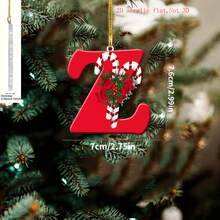 1 pièce Lettre anglaise plate en acrylique pour décoration suspendue, décoration d'arbre de Noël pour la maison et les fêtes, cadeau de vacances - sans pile nécessaire, décoration d'arbre de Noël, décoration de fête du Nouvel An, ornement suspendu, convient pour la décoration d'intérieur hivernale et les célébrations de vacances, fête de festival, fête de Noël, décoration de chambre, décoration de vacances, décoration de festival, faveur de fête, décoration de fête de Noël amusante, Joyeux Noël, Bonne année, décoration de Noël, cadeau de Noël parfait pour les amis