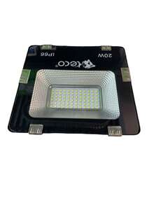 REFLECTOR LED 20W LUZ BLANCA *FRIA* (PROTECCION IP66) - Negro - Ver 4