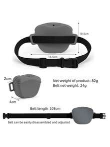 Sac de taille en silicone pour le dressage de chien, sac portable pour la nourriture du chien, sac d'alimentation pour le dressage de chien en extérieur, ceinture portable pour animaux de compagnie
