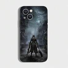 Funda de teléfono del juego Bloodborne compatible con iPhone 16, 15, 14, 13, 12, 11 Plus, Pro Max, XS, X, XR, SE, Mini, 8, 7, de silicona suave negra. Funda compatible con iPhone 17 Pro Max, 17 Pro, 17 - Z6 - Ver 12