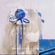 中華娘ヘアアクセ中華風春麗チャイナドレス中華風お団子ヘア可愛いヘアピンヘアアクセアクセサリー - Zhonghua Niang Fabao-Red ブラックエッジ付き 1 ペア M7-056 - チェックする 10