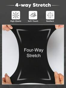 1Pc Women's Black High-Waisted Bottoms Waist Cinching Belly Lifting Buttocks Ladies Shapewear Underwear Suitable For Bottoming External Use - 黑色 - 查看 4