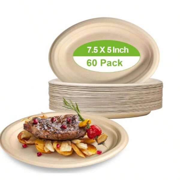 7/8/9 Inch Disposable Paper Plates, Suitable For Celebrations, Family, Friends, Company, Graduation, Outdoor Camping Party Dining