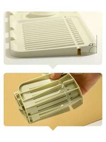 1个水龙头防溅罩，采用防溅硅胶材质，适用于厨房水槽，可阻挡水流，可裁剪折叠，适合窄型水槽，带吸水垫 - 彩色 - 查看 11