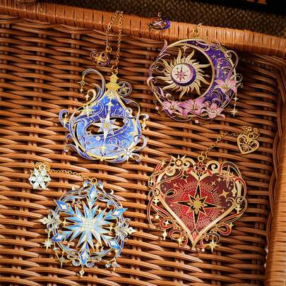 1 peça de marcador de metal, clipe de página de leitura, presente para estudante