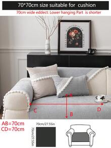 1件加厚绒面沙发垫套，四季通用现代简约防滑沙发座垫保护套，防尘可水洗，柔软不褪色，宠物友好，可调节尺寸，适用于转角沙发、卧室、办公室、客厅 - 淺灰色 - 查看 19