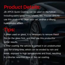 JB-XPCS 三合一汽车陶瓷涂层疏水性液体聚合物，增强光泽，强化车漆、玻璃、轮毂及汽车护理产品 JB XG 44 - 杏色 - 查看 10