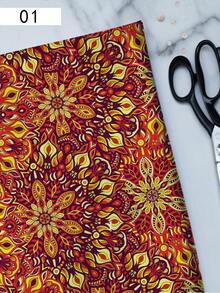 1pc Mandala Series DIY Fabric, Lightweight & Soft Polyester Fabric, Suitable For Making Tablecloths, Wall Hangings, Clothes, Bags, Dust Covers - Multicolor - View 22