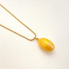 Dây chuyền họa tiết giọt nước Dopamine dành cho nữ, mặt dây chuyền hạt nho thời trang tối giản đa năng - A - Xem 16