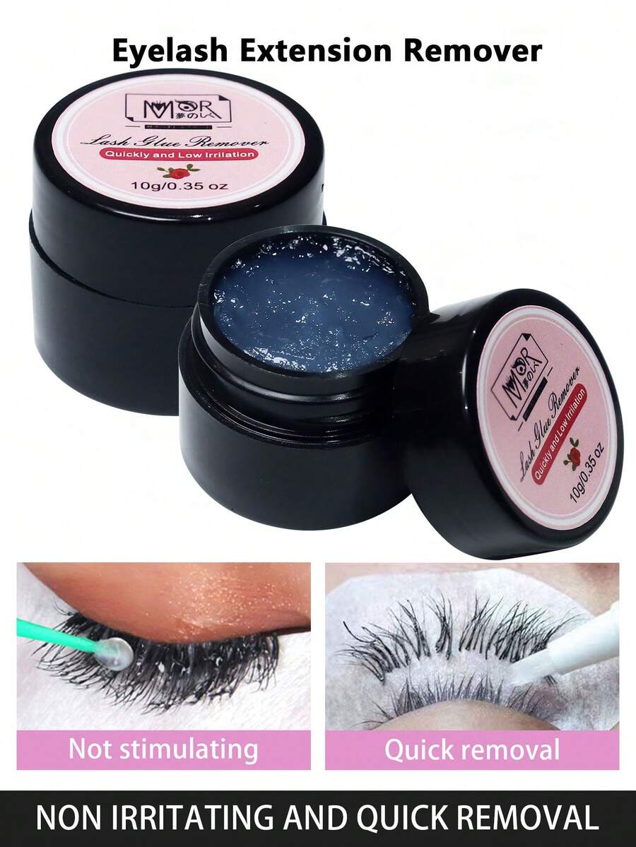 Gel tẩy lông mi chuyên nghiệp 10g, tẩy nhanh và không gây đau, dịu nhẹ và không gây kích ứng, thích hợp cho việc tự nối mi tại nhà, có thể sử dụng tại nhà.