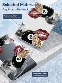 Leopard, Lantern Ball & Billiard Ball Tablet Case Pattern Cover Compatible With IPad 10th Generation, IPad 10.2/Mini6/Mini7/9.7inch, Tablet Case Compatible With Samsung Galaxy Tab A9 Plus,3+Y Fold Anti-Bend, Reinforced Silicone Corners, Auto Wake/Sleep Function, Built-In Pencil Slot, Multi-Angle Foldable Stand - Perfect Daily Protection, Great Holiday Gift,Fashionable And Simple Pattern. - Multicolor - View 10